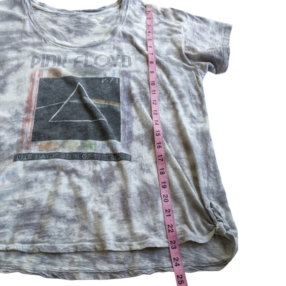 Pink Floyd Dark Side of the Moon Oversized Distressed Tie-Dyed Tee - Picture 12 of 14